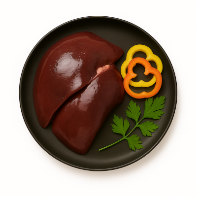 جگر شترمرغ آندیب جگر گوشت قرمز گوشت شترمرغ