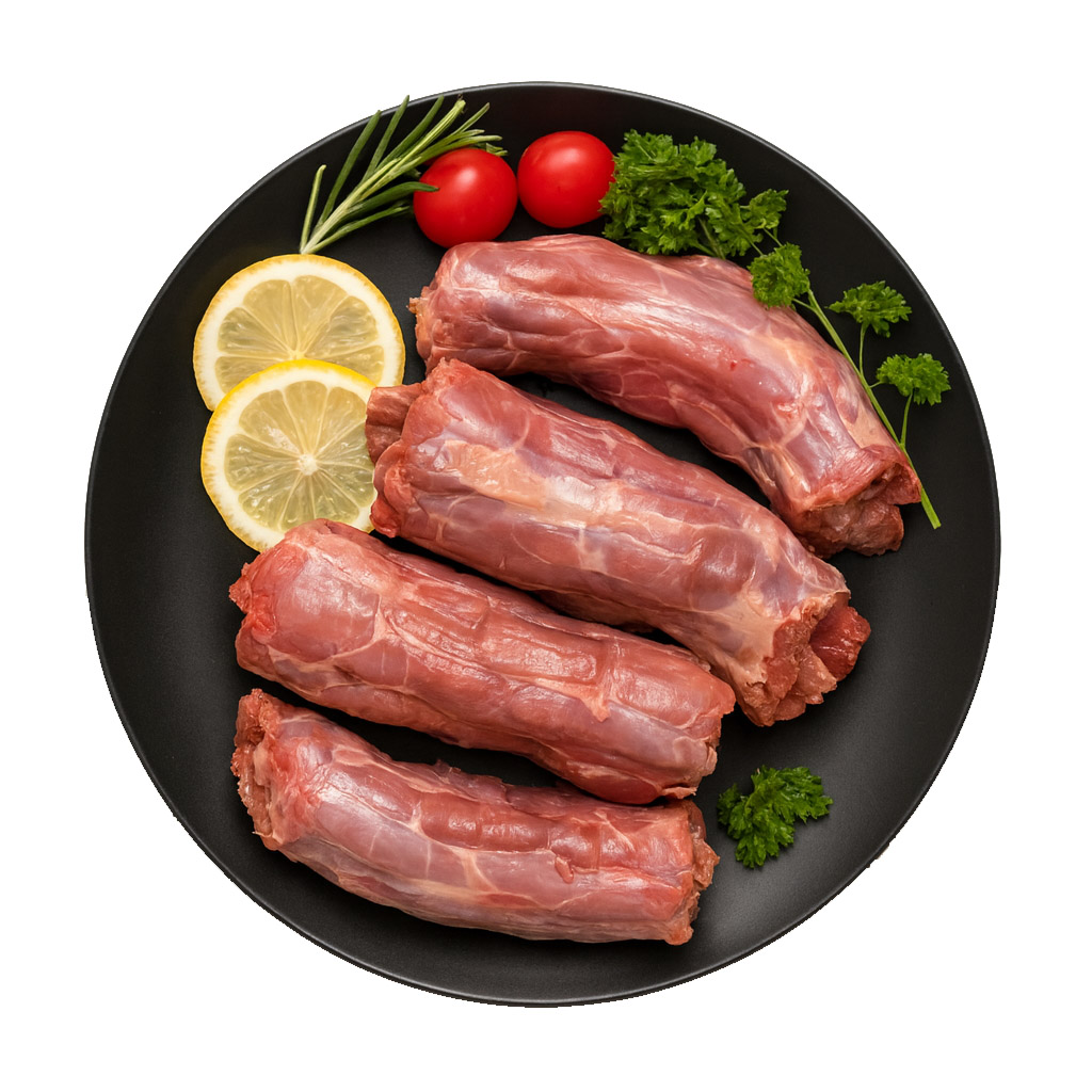 گردن بوقلمون پاک شده گردن بوقلمون پاک شده آندیب گوشت سفید