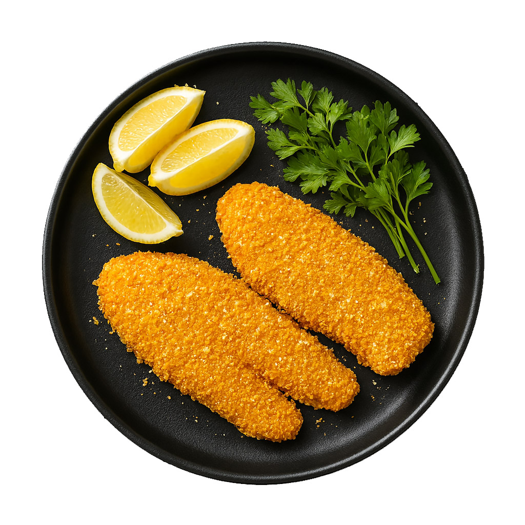 شنیسل ماهی تیلاپیلا شنیسل ماهی تیلا پیلا آندیب سوخاری شنیسل سوخاری