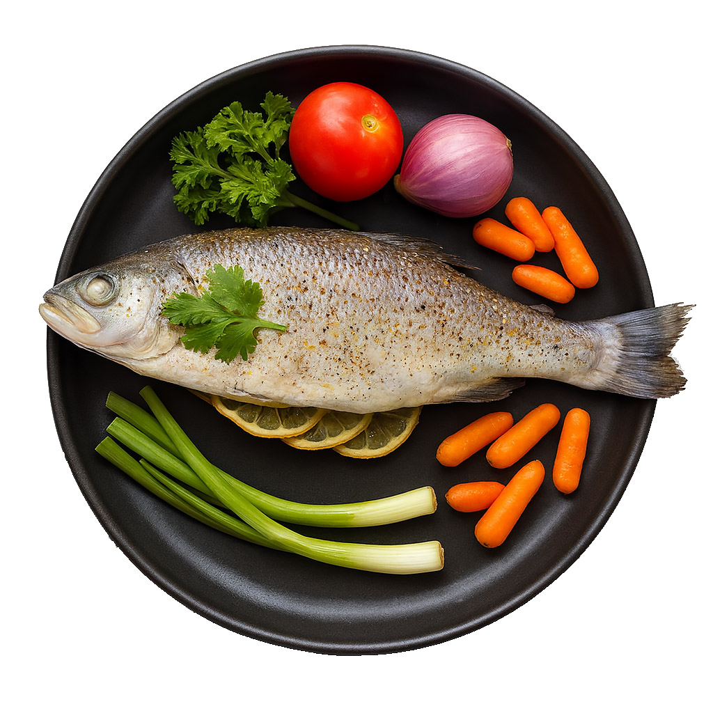 ماهی قزل الا طعم دار ماهی قزل آلا طعم دار کامل گوشت فرآوری شده بریان و تنوری آندیب