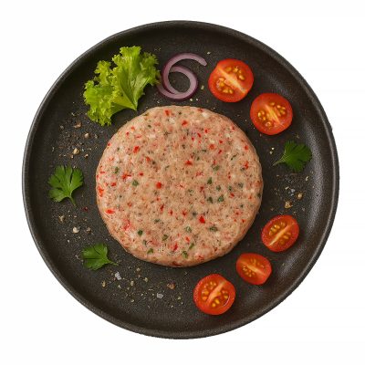 چیکن برگر همبرگر آندیب گوشت فرآوری شده مرغ